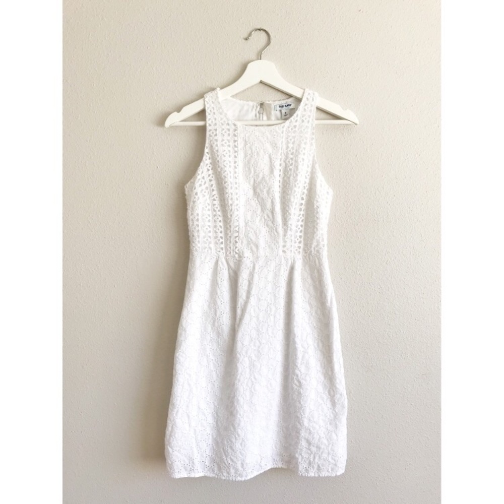 Old Navy White Cotton Dress